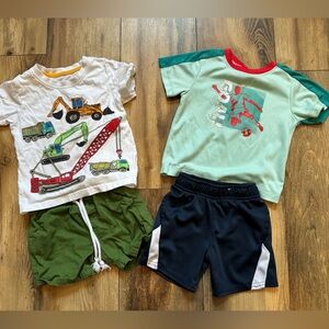 2T Boys Outfit Lot Short Sleeve